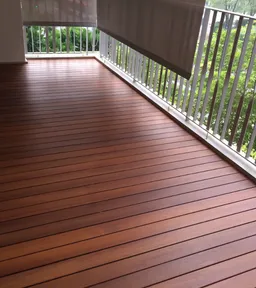 Solid wood decking