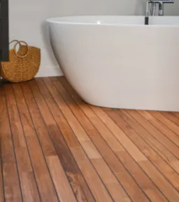 Bathroom parquet